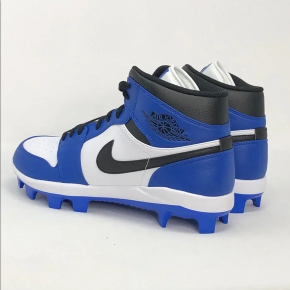 Air Jordan 1 Retro MCS Baseball Cleats Game Royal Black AV5353-411 - Size 11 - Picture 6 of 14